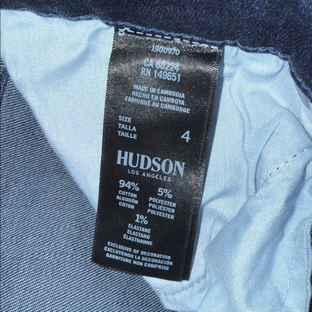 NWT Hudson Straight Leg in Obscurity Blue size 4/27 - Picture 9 of 9
